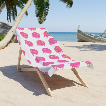 Melting Smiley Beach Towel - Vibrant Summer Accessory for Beach Days