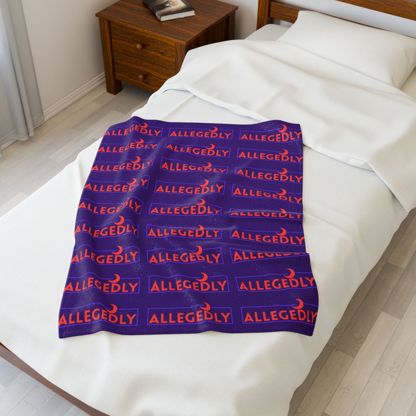 Cozy Allegedly Velveteen Plush Blanket - Perfect for Home & Gift Giving