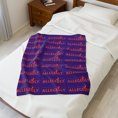Cozy Allegedly Velveteen Plush Blanket - Perfect for Home & Gift Giving