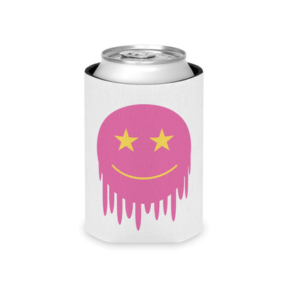 Colorful Smiley Face Can Cooler - Fun Drink Sleeve for Parties & Events