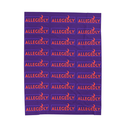 Cozy Allegedly Velveteen Plush Blanket - Perfect for Home & Gift Giving