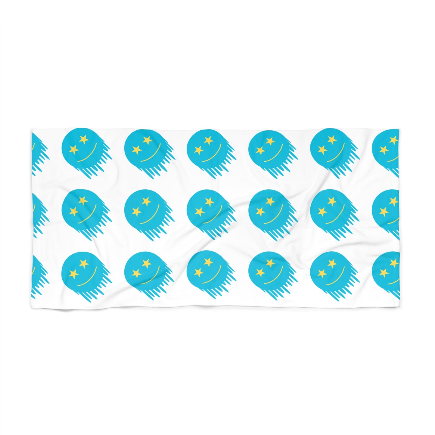 Melting Smiley Beach Towel - Fun Summer Towel for Beach Days