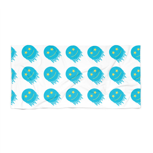 Melting Smiley Beach Towel - Fun Summer Towel for Beach Days