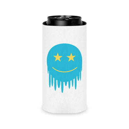 Colorful Smiley Face Can Cooler - Fun Drink Sleeve for Parties & Events