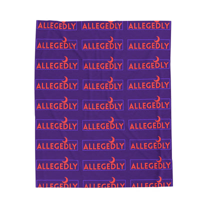Cozy Allegedly Velveteen Plush Blanket - Perfect for Home & Gift Giving