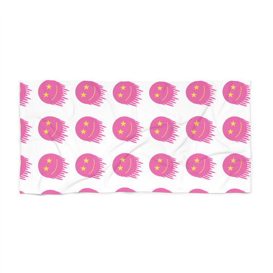 Melting Smiley Beach Towel - Vibrant Summer Accessory for Beach Days